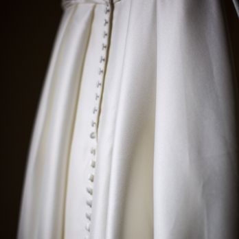 Iryna Shalom Couture - Back of dress and bustle point - Sewing & Alterations Near Me - Portland, Oregon Iryna Shalom Couture - Back of dress and bustle point - Sewing & Alterations Near Me - Portland, Oregon