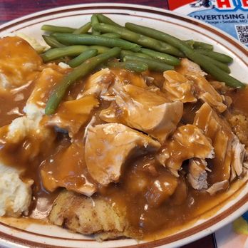 Steves Famous Diner - Turkey dinner..yum I can probably get three meals out of this..! - Diners Near Me - Daytona Beach, Florida Steves Famous Diner - Turkey dinner..yum I can probably get three meals out of this..! - Diners Near Me - Daytona Beach, Florida