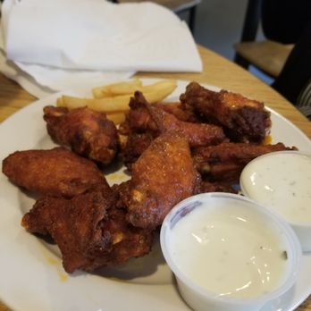 Third Base Grill - Buffalo wings with ranch and bleu cheese. - American Near Me - Quinton, Virginia Third Base Grill - Buffalo wings with ranch and bleu cheese. - American Near Me - Quinton, Virginia