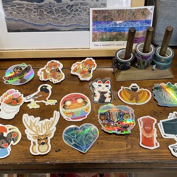 Paradise Now - Options for lots of stickers, washi tape, keychains, and prints from local artists - 06/2022 - Accessories Near Me - Wailuku, Hawaii Paradise Now - Options for lots of stickers, washi tape, keychains, and prints from local artists - 06/2022 - Accessories Near Me - Wailuku, Hawaii
