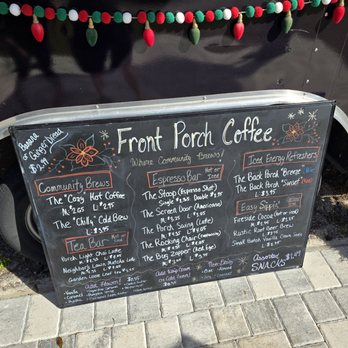 Front Porch Coffee - Menu in December 2025 - Coffee & Tea Near Me - Tampa, Florida Front Porch Coffee - Menu in December 2025 - Coffee & Tea Near Me - Tampa, Florida