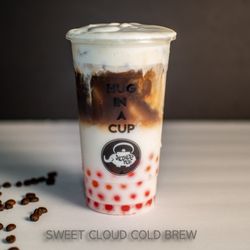 Kokee tea - Sweet-cloud-cold-brew with strawberry boba