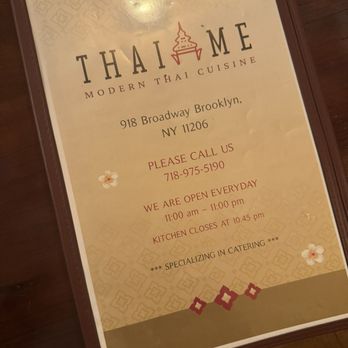 Thai Me - Info - Thai Near Me - Brooklyn, New York