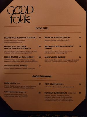 Menu photo 3 Good Folk Banff, AB