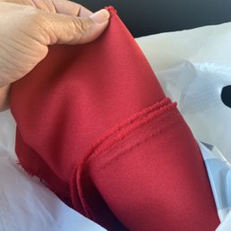 The Red fabric for the RED CARPET