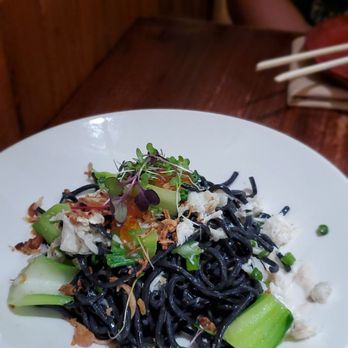 Star Noodle - ika mazemen - no broth squid ink noodles - Asian Fusion Near Me - Lahaina, Hawaii Star Noodle - ika mazemen - no broth squid ink noodles - Asian Fusion Near Me - Lahaina, Hawaii