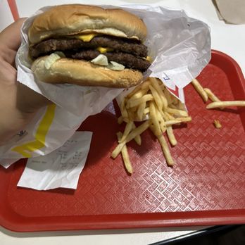 Griff's Hamburgers - #2 Double Cheeseburger Fries - Fast Food Near Me - Irving, Texas