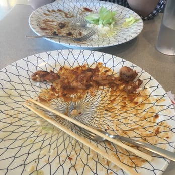 Teriyaki Box - Amazing spicy chicken and chicken and beef combo! Should have taken a before pic but it was so delicious we finished it all! - Japanese Near Me - Renton, Washington Teriyaki Box - Amazing spicy chicken and chicken and beef combo! Should have taken a before pic but it was so delicious we finished it all! - Japanese Near Me - Renton, Washington