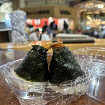 Omusubi Gonbei - Us in another universe. 2 shrimp tempuras - Japanese Near Me - Edgewater, New Jersey