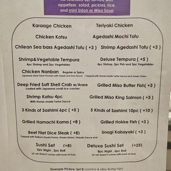 Akira Japanese Restaurant - Teishoku Set Menu - as of December 2025 - Japanese Near Me - Honolulu, Hawaii