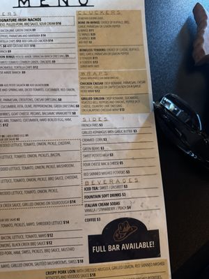 Menu photo 2 Black Creek Bar and Grill Devine, TX