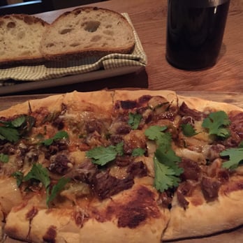 Agricola Eatery - Short rib and kimchee flat bread, delicious! Not too bready or cheesey! - New American Near Me - Princeton, New Jersey
