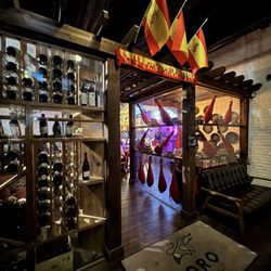 Toro Kitchen + Bar - Fun entrance, more Korean than Spanish but loved the jamon decor