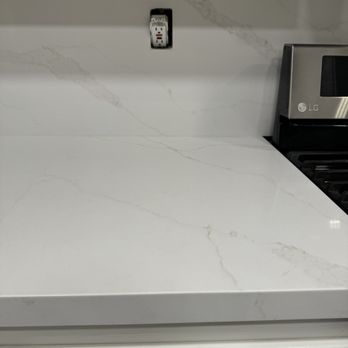 Stonesmith Countertops - New quartz counter (Calacatta elysio) - Countertop Installation Near Me Stonesmith Countertops - New quartz counter (Calacatta elysio) - Countertop Installation Near Me