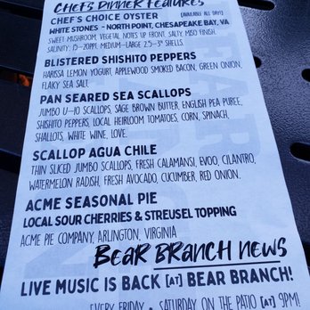 Bear Branch Tavern - Dinner features - New American Near Me - Vienna, Virginia