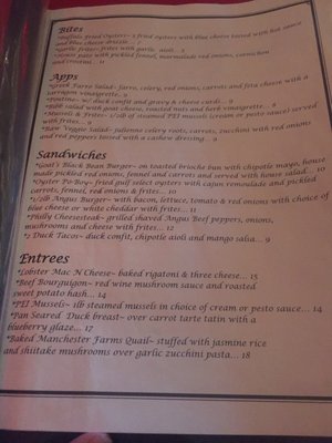 Menu photo 5 Goat's Columbia, SC