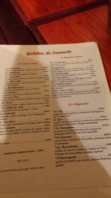 Menu photo 1 Crêperie du Puits Rochefort en Terre, 56