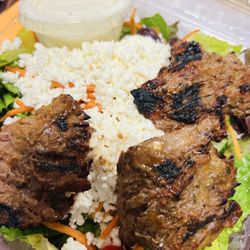 Gigi’s Pizza Co. - Greek salad with steak tips!