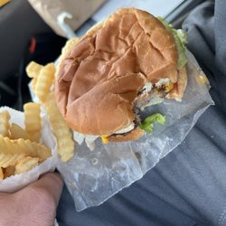 Burger Barn Drive-In - Burger and fries