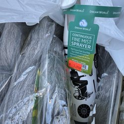 Bixby Beauty Supply - Braiding hair and a fine mist spray bottle.