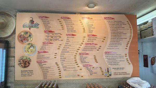 Menu photo 3 Caliente Mexican Food San Diego, CA Menu photo 3 Caliente Mexican Food San Diego, CA