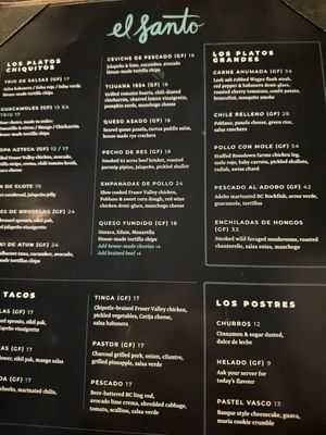 Menu photo 2 El Santo New Westminster, BC Menu photo 2 El Santo New Westminster, BC