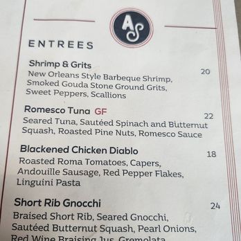 The American Sector - Feb2025 menu closeup - Cajun/Creole Near Me - New Orleans, Louisiana The American Sector - Feb2025 menu closeup - Cajun/Creole Near Me - New Orleans, Louisiana