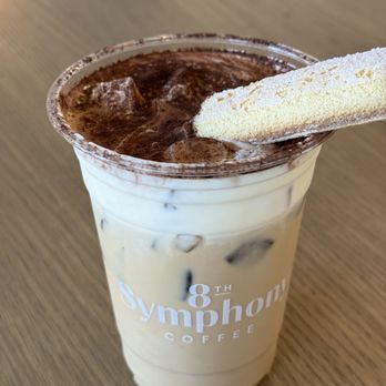 8th Symphony Coffee - Tiramisu latte. Sip it. Don't drink it with a straw. - Coffee & Tea Near Me - Cerritos, California 8th Symphony Coffee - Tiramisu latte. Sip it. Don't drink it with a straw. - Coffee & Tea Near Me - Cerritos, California