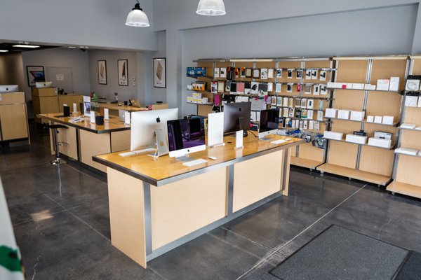 Your Local Apple Provider - Deviceland is an independent, authorized Apple specialist that will provide you with the best, professional care for all of your devices. Awarded as an Apple Premier Partner, our specialists are highly trained in all Mac products and are always up to date on the newest technology. We've been caring for our community with the highest customer care since we opened in 1985. We repair, service, and sell all things Apple -- so whatever your needs, we're here to help. With the quickest turn around time, friendliest staff, and highest quality products, Deviceland is your one and only stop for all of your technology needs