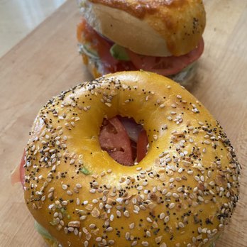 Bagel Oasis - My homemade bagel sandwiches w/ their cheddar & egg everything bagels - Bagels Near Me - Fresh Meadows, New York Bagel Oasis - My homemade bagel sandwiches w/ their cheddar & egg everything bagels - Bagels Near Me - Fresh Meadows, New York