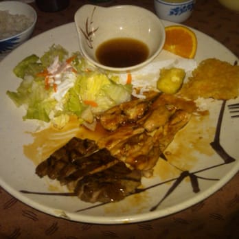 Restaurant Amachi - Teriaki Beef, Chicken and Tempura #12 combo - Japanese Near Me - Whittier, California