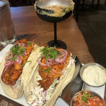 Oswego Grill - The Salmon Tacos were juicy and delicious! - American Near Me - Beaverton, Oregon Oswego Grill - The Salmon Tacos were juicy and delicious! - American Near Me - Beaverton, Oregon