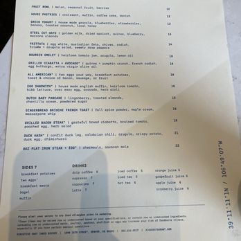 Ajax Downtown - Breakfast menu, current as of December 2024 - Desserts Near Me - Denver, Colorado
