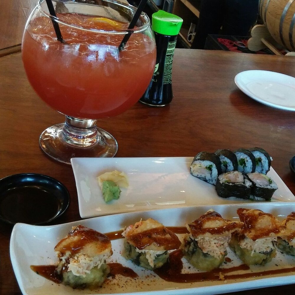 Yokozuna - Punch Bowl for 2, Spicy Yellowtail Roll, and Hot Mess - Japanese Near Me - Tulsa, Oklahoma Yokozuna - Punch Bowl for 2, Spicy Yellowtail Roll, and Hot Mess - Japanese Near Me - Tulsa, Oklahoma