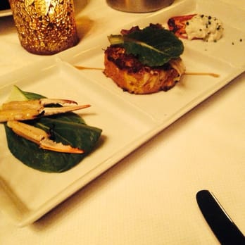 18 STEAK - Sautéed crab claws, crab cake, and crabmeat ravigote trio appetizer. - Steakhouses Near Me - Baton Rouge, Louisiana