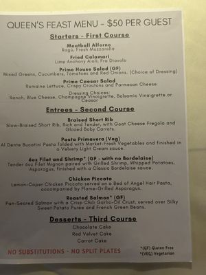 Menu photo 1 Peninsula Prime Cornelius, NC