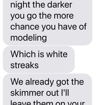 Vacation Pools - This if the job foreman telling me what will happen if I did the darker color. - Pool Cleaners Near Me - Indio, California