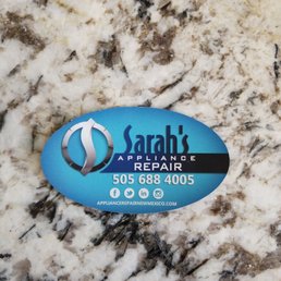 Fridge magnet left by technician Fridge magnet left by technician
