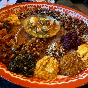 E'Njoni Cafe - Assorted dishes - Ethiopian Near Me - Portland, Oregon E'Njoni Cafe - Assorted dishes - Ethiopian Near Me - Portland, Oregon
