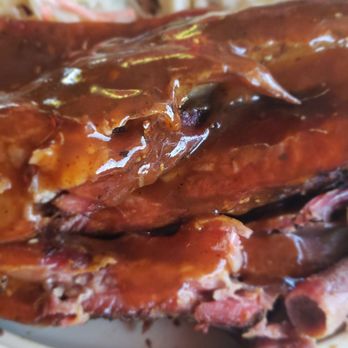Henk's Bar-B-Que - Rib plate ($11.75) - Barbeque Near Me - Amarillo, Texas