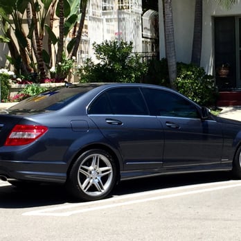 G5 Tint Shop - C300 - dark interior w/ Pinnacle FormulaOne ceramic 35% all around. - Home Window Tinting Near Me - Pasadena, California
