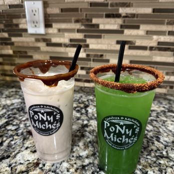 Ponys Miches - horchata and cucumber lime agua fresca - Tacos Near Me - Goodyear, Arizona