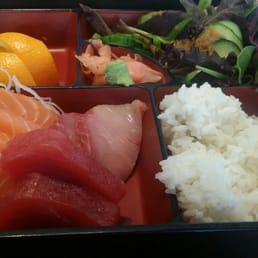 Sashimi lunch special. "2 biter " pieces