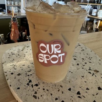 Our Spot Coffee & Goods - Miso coconut caramel latte - Coffee & Tea Near Me - Long Beach, California