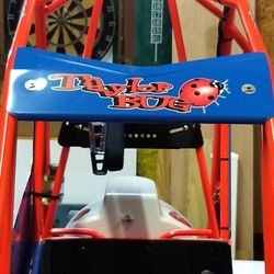 Here is a Quarter midget we lettered for K & B Auto for his Daughter Taylor Thank you K & B for all your business