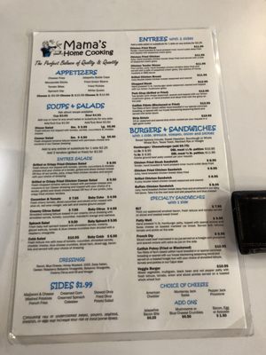Menu photo 5 Mama's Home Cooking Burnet, TX
