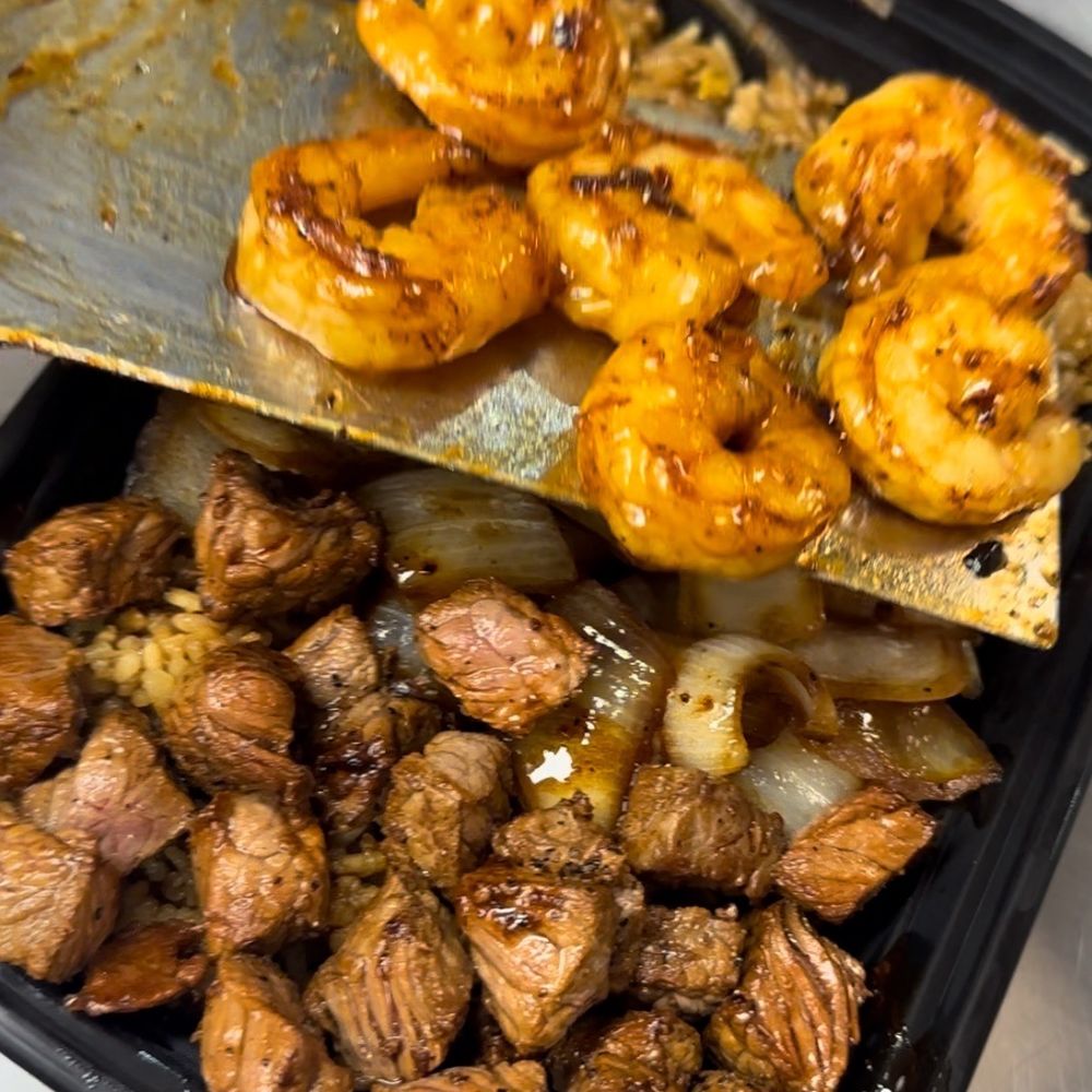 Steak and shrimp hibachi