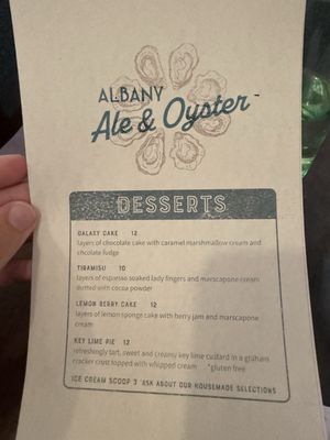 Menu photo 4 The Albany Ale & Oyster Albany, NY Menu photo 4 The Albany Ale & Oyster Albany, NY
