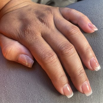 Luna Nails & Spa - Translucent French tip nails - Nail Salons Near Me - Upland, California