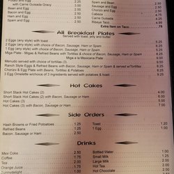 Canales Cafe - Menu